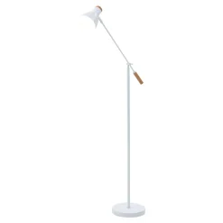 Lampy Podłogowe|Zumaline Lampa podłogowa skandynawska biała JOSE