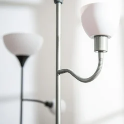 Lampy Podłogowe| Lampa podłogowa srebrna PESO