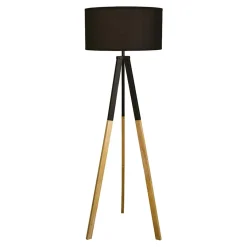 Spot - Light Lampa podłogowa trójnóg abażur ciemnoszary RIVER