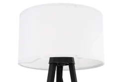 Lampa podłogowa trójnóg czarno-biała PIKO