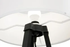 Lampa podłogowa trójnóg czarno-biała PIKO