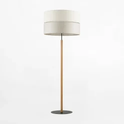 Lampy Podłogowe|TK Tomasz Krywult Lampa podłogowa z abażurem szary ECO