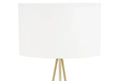 Zumaline Lampa stojąca trónóg abażur biały CARA