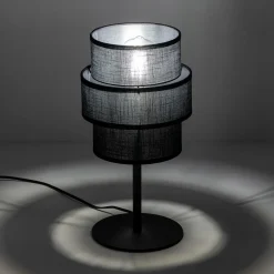 Lampy Stołowe|TK Tomasz Krywult Lampa stołowa abażur czarny CALISTO