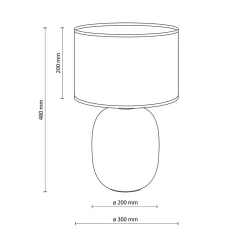 Lampy Stołowe|TK Tomasz Krywult Lampa stołowa abażur juta MELODY