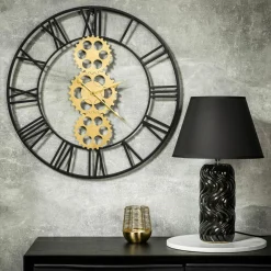 Lampy Stołowe| Lampa stołowa ceramiczna czarna 46,5 cm