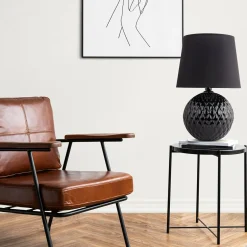 TK Tomasz Krywult Lampa stołowa czarna SANTANA