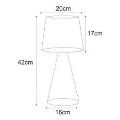 inny Lampa stołowa czarna SOUL BLACK