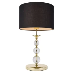 Zumaline Lampa stołowa czarno-złota REA II
