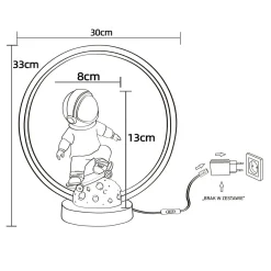 Lampy Stołowe|Zumaline Lampa stołowa dekoracyjna LED SKATER ASTRONAUTA