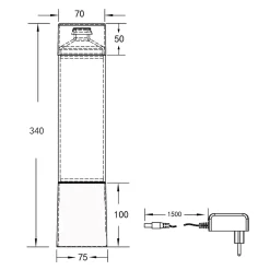 Lampy Stołowe| Lampa stołowa dekoracyjna LED RGB TORNADO