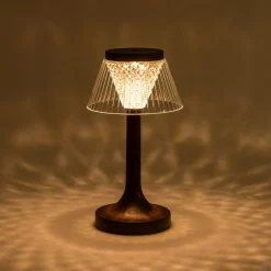 inny Lampa stołowa LED abażur USB 15x15x27,5 cm