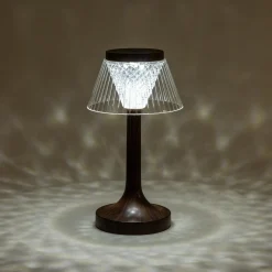 inny Lampa stołowa LED abażur USB 15x15x27,5 cm