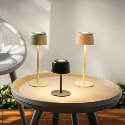 Lampy Ogrodowe|Lampy Ogrodowe|inny Lampa stołowa LED IP44 kremowa POCO