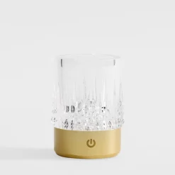 Zumaline Lampa stołowa LED IP44 złota CRYSTAL