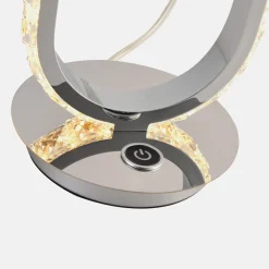 Zumaline Lampa stołowa LED owalna chrom HARLEY