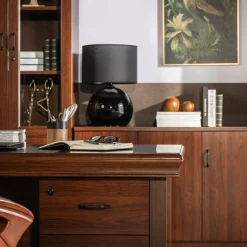 Lampy Stołowe|TK Tomasz Krywult Lampa stołowa nocna czarna PALLA