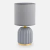 Lampy Stołowe|Zumaline Lampa stołowa nocna szara 26,5 cm