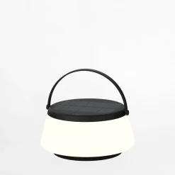 Lampy Ogrodowe|Lampy Ogrodowe|Zumaline Lampa stołowa solarna czarna AURE