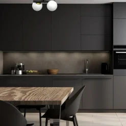 Luminex Lampa sufitowa 2 klosze kule czarno-złota IDRIS II