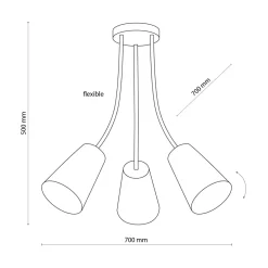 Dzieci TK Tomasz Krywult Lampa sufitowa 3 kolory WIRE KIDS