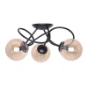 inny Lampa sufitowa 3 kule czarna FLORO
