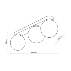 Wszystkie Lampy Sufitowe|TK Tomasz Krywult Lampa sufitowa 3 kule złota BIANCA