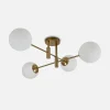 Wszystkie Lampy Sufitowe|Krislamp Lampa sufitowa 4 kule złota DORADO 4