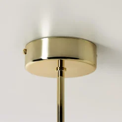 domiluce Lampa sufitowa 4 owalne klosze złota MILO 68x30 cm