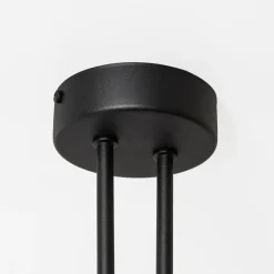 Wszystkie Lampy Sufitowe|domiluce Lampa sufitowa 4 owalne klosze czarna MILO 60x60 cm