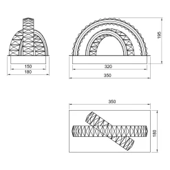 Wszystkie Lampy Sufitowe|Zumaline Lampa sufitowa 2 pierścienie czarna TULA na pilota