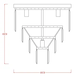 Zumaline Lampa sufitowa AMEDEO FC17106/4+1 chrom