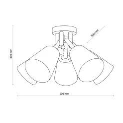 TK Tomasz Krywult Lampa sufitowa biała VAIO 5