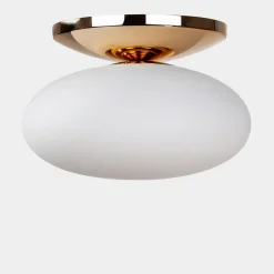 Wszystkie Lampy Sufitowe|domiluce Lampa sufitowa biało-złoty UFO 40 cm