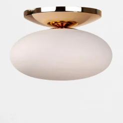 Wszystkie Lampy Sufitowe|domiluce Lampa sufitowa biało-złoty UFO 40 cm