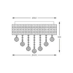 Wszystkie Lampy Sufitowe|Zumaline Lampa sufitowa CAPRI 19027-M