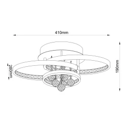 Wszystkie Lampy Sufitowe|Zumaline Lampa sufitowa CASTI LED 18143