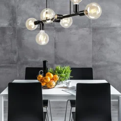 Lampa sufitowa czarna ASTRID VI