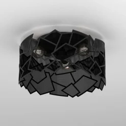 Luminex Lampa sufitowa czarna CAMO III