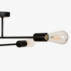 Wszystkie Lampy Sufitowe|domiluce Lampa sufitowa czarna LUCA 4