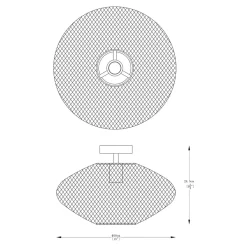 Wszystkie Lampy Sufitowe|Zumaline Lampa sufitowa czarna ORION