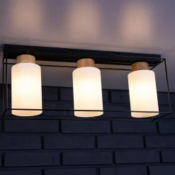 Spot - Light Lampa sufitowa czarno-biała GRETTER 3