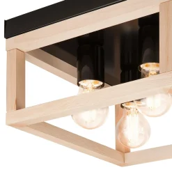 Wszystkie Lampy Sufitowe|inny Lampa sufitowa drewno czarna VILLY 4
