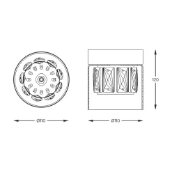 Zumaline Lampa sufitowa GEM C0389-01A-P7AC