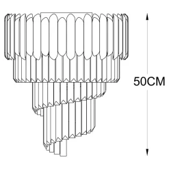 Zumaline Lampa sufitowa glamour chrom GLADIUS