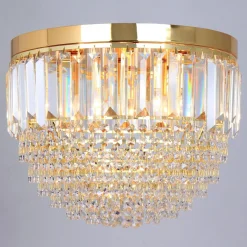 Zumaline Lampa sufitowa glamour złota CHARLOTTE 40 cm