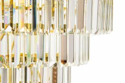 Żyrandole|Lampy Wiszące|Zumaline Lampa sufitowa glamour złota AMEDEO 50 cm