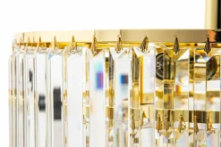 Żyrandole|Lampy Wiszące|Zumaline Lampa sufitowa glamour złota AMEDEO 50 cm