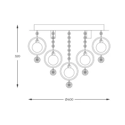 Wszystkie Lampy Sufitowe|Zumaline Lampa sufitowa GRESSA 19031-M
