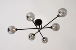 Wszystkie Lampy Sufitowe|Zumaline Lampa sufitowa kule czarna BASIS